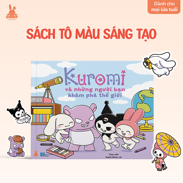Tô Màu Kuromi và Những Người Bạn Khám Phá Thế Giới Siêu Cute