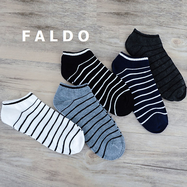 Combo 5 Đôi Tất Vớ Nam Sọc Thời Trang FALDO