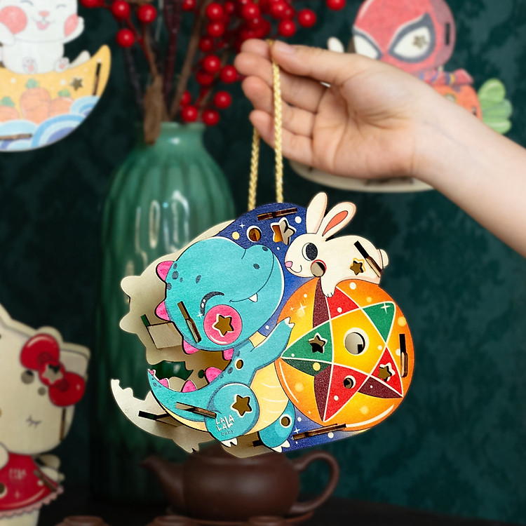 Lồng Đèn Gỗ Trung Thu DIY 2024 Chính hãng Tiết kiệm - Hình ảnh 4