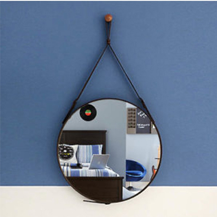 Gương trang điểm dây da sáng tạo