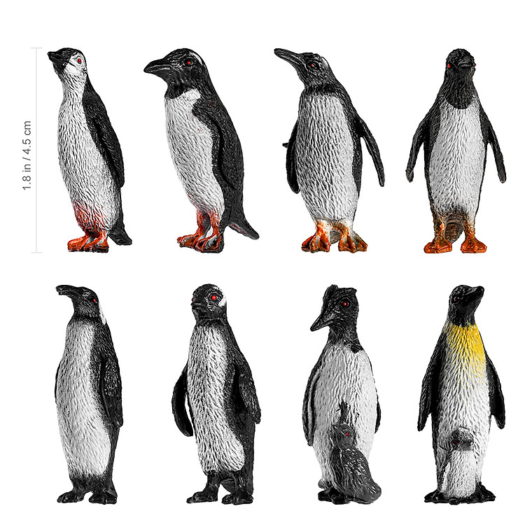 Đồ Chơi Mô Hình Chim Cánh Cụt Mini (Set 8) - Ảnh 3