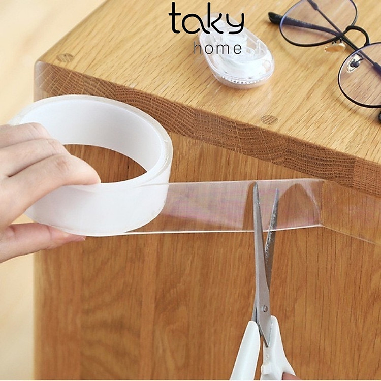 Cuộn Băng Keo Siêu Dính Đa Năng 2 Mặt Trong Suốt