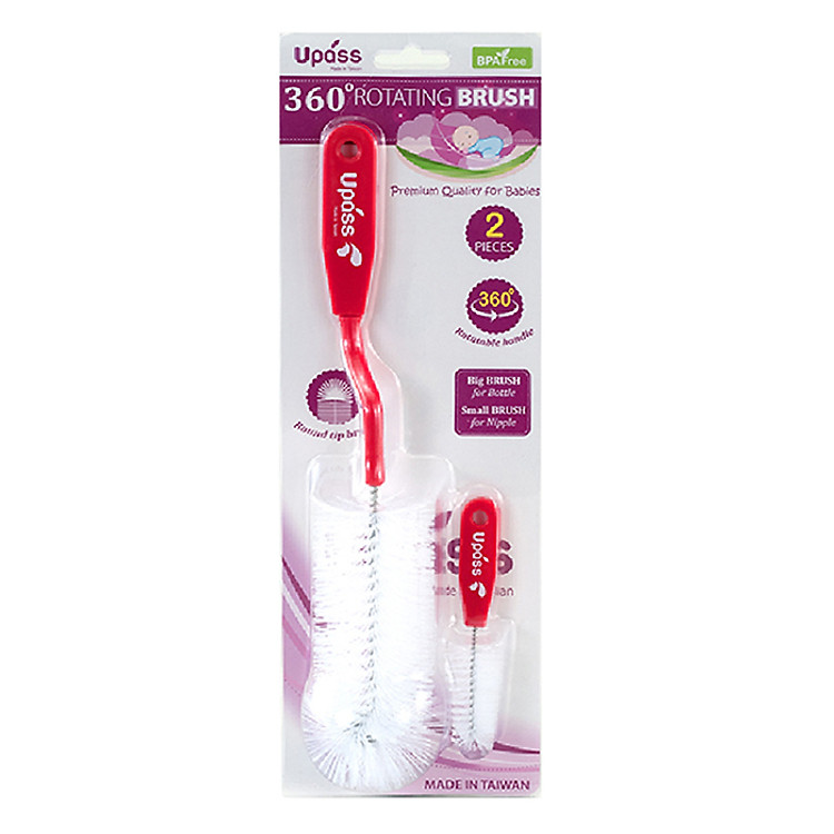 Cọ sửa bình sữa Upass màu đỏ UP7001CD