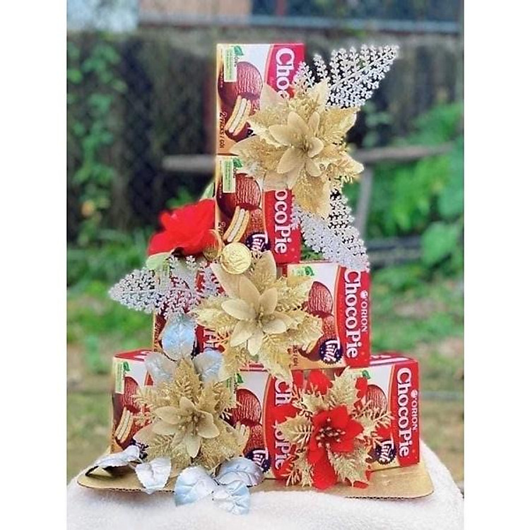 Sét phụ kiện làm tháp lễ, trang trí bánh kẹo, đồ lễ, đồ thờ kèm đế tròn