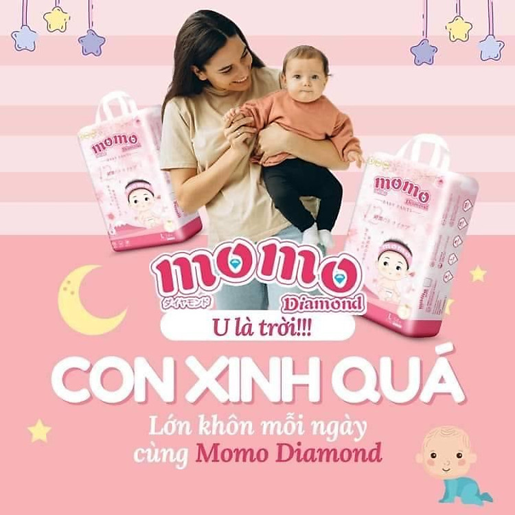 Chọn mua tại Shopee: Tả/Bỉm Momo Diamond Organic Nhật Bản mua giá tốt nhất tại Shop Mall