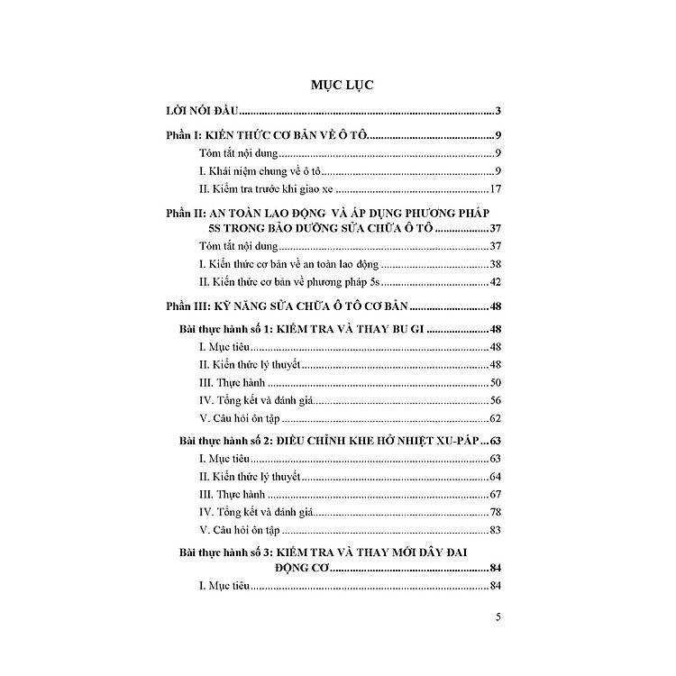 Kỹ Thuật Bảo Dưỡng Và Sửa Chữa Ô Tô Hiện Đại - Kỹ Năng Cơ Bản Sửa Chữa Ô Tô - Ảnh 5