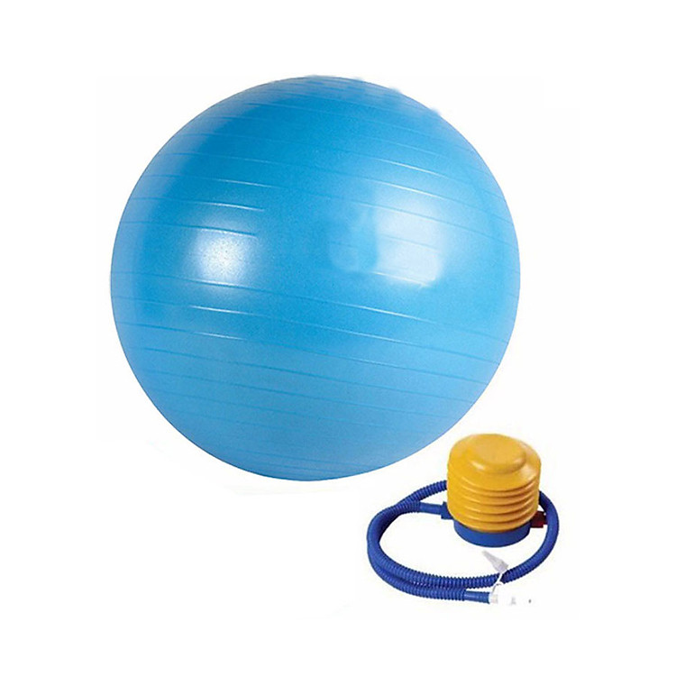Bóng Tập Yoga Trơn Kèm Bơm Bóng Bằng Nhựa TT01
