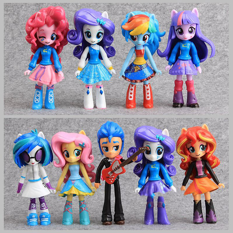 Bộ 09 Mô Hình My Littel Pony Equestria Girl - Cao 12cm