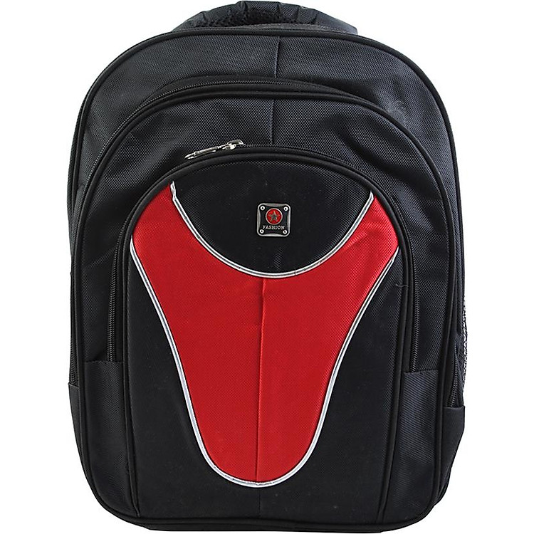 Balo đựng Laptop, Balo laptop + tặng túi du lịch 40 x 32 x 16cm. ( Fashion đen & đỏ)