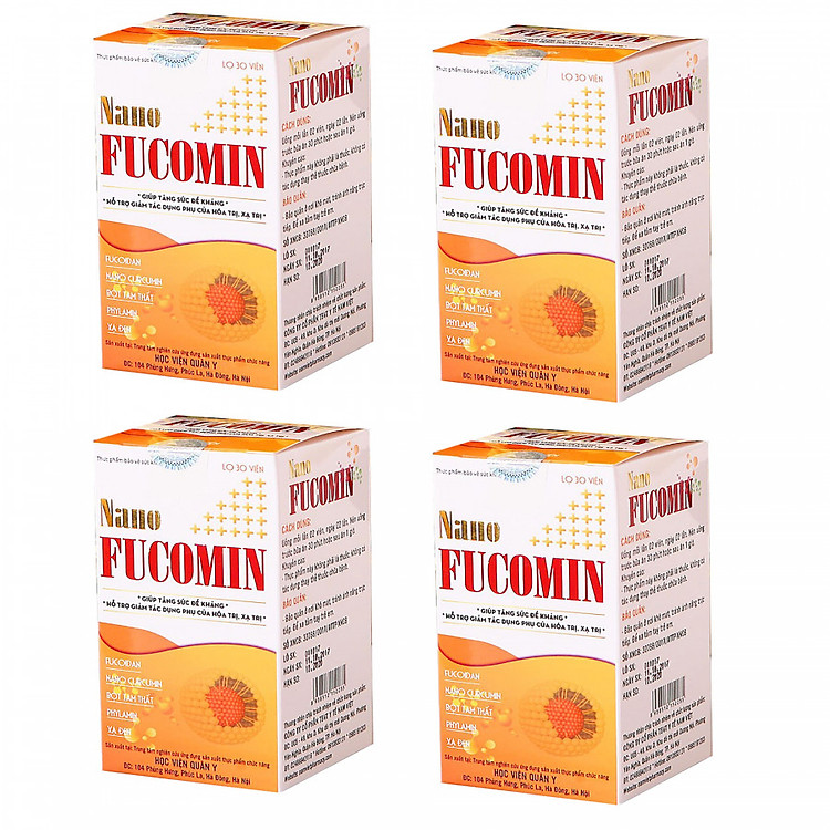 4 Hộp Nano Fucomin Học Viện Quân Y