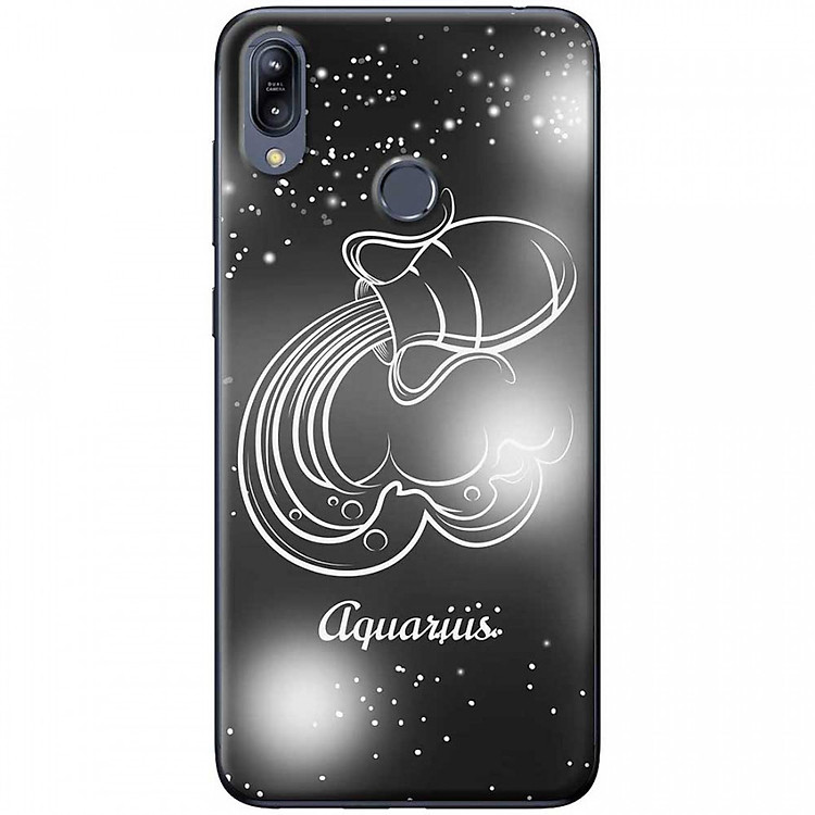 Ốp lưng dành cho Asus Zenfone Max (M2) ZB633KL mẫu Cung hoàng đạo Aquarius (đen)