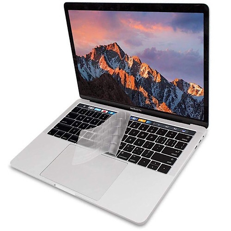 Miếng phủ bàn phím cho MacBook Pro 13 / 15 inch có Touch Bar 2018 hiệu JCPAL FitSkin Tpu siêu mỏng 0.2 mm - Hàng nhập khẩu