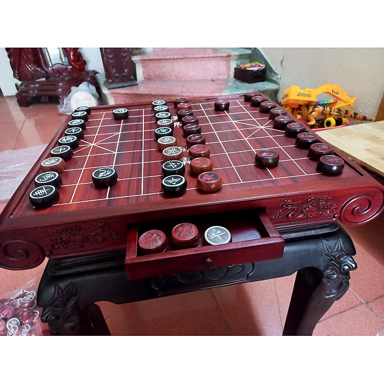 Mua tại Lazada: Bộ bàn cờ tướng gỗ hương có ngăn kéo Chính hãng Giá rẻ
