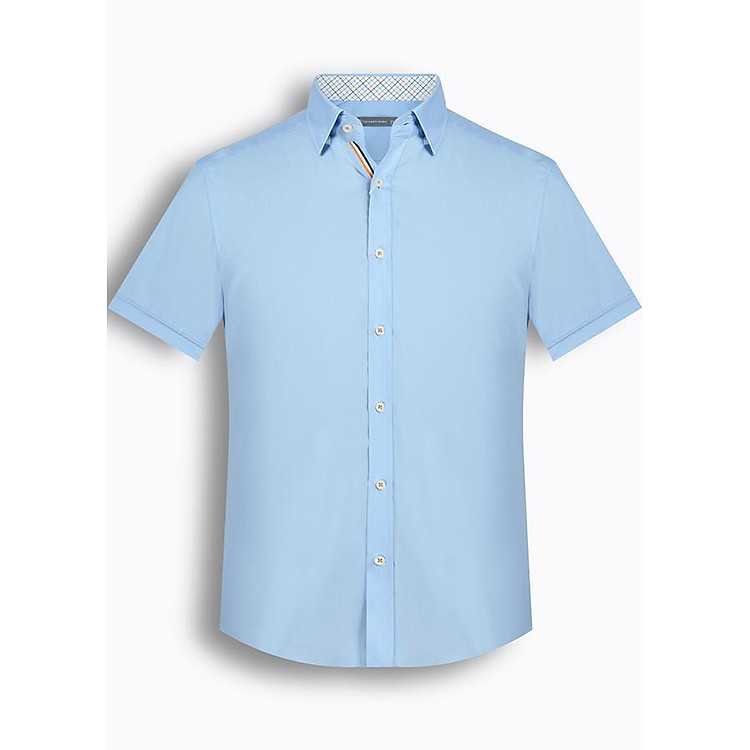 Áo Sơ Mi Nam Tay Ngắn Họa Tiết The Shirts Studio Hàn Quốc TD42F2328BL