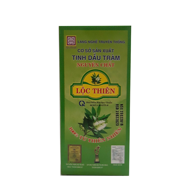 Combo 4 Lọ Dầu Tràm Lộc Thiên nguyên chất 100ml mã 212