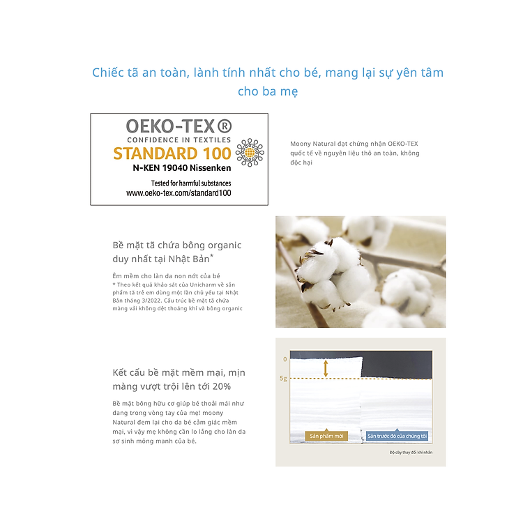 Mua Tã quần Moony Natural XL 32 miếng Đảm bảo Giá tốt - Hình ảnh 3