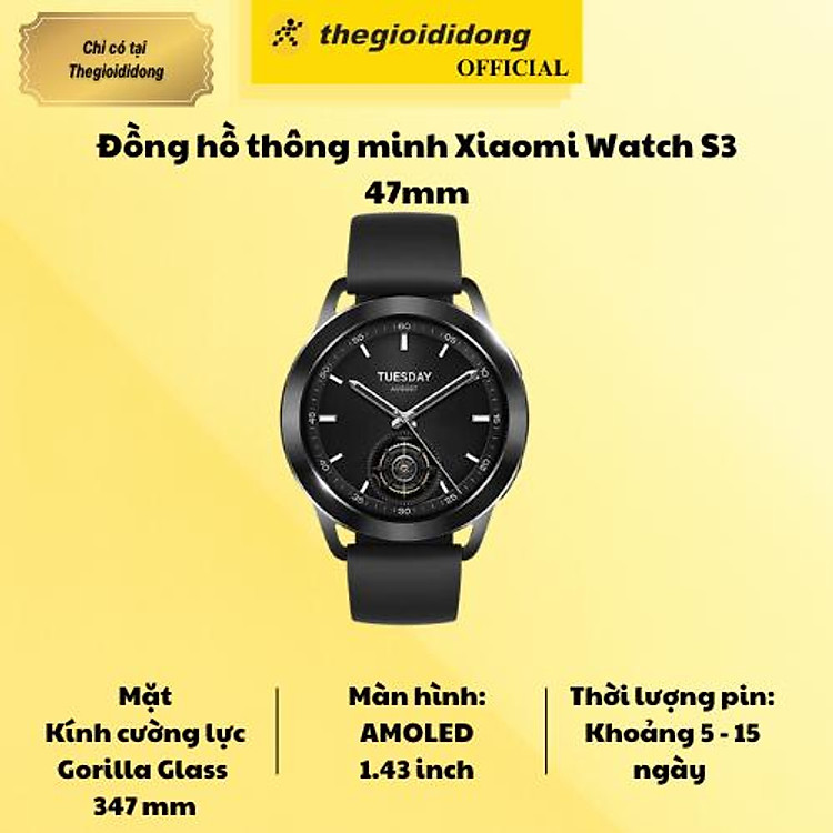 Đồng hồ thông minh Xiaomi Watch S3 47mm - Hàng Chính Hãng