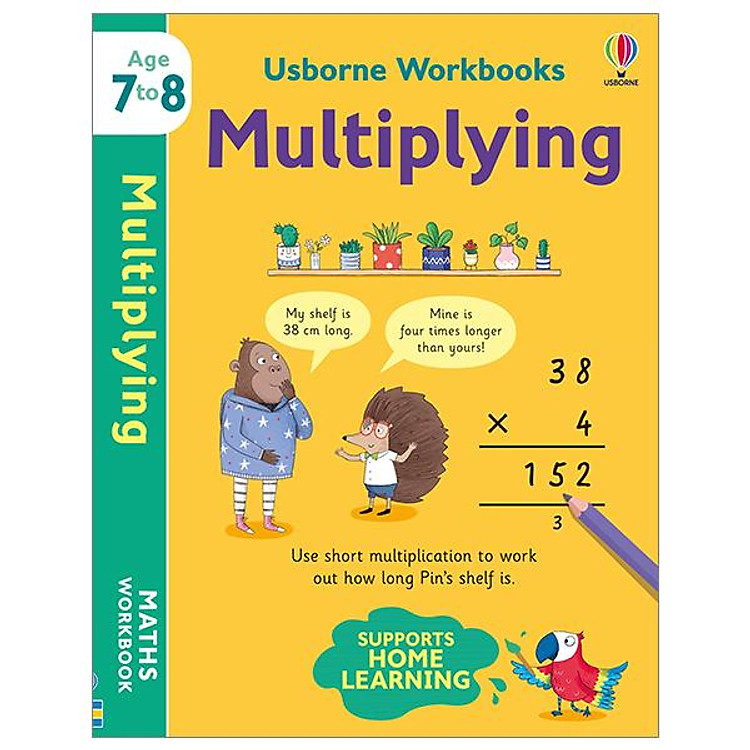 Học Toán Tiếng Anh: Usborne Workbooks Multiplying 7-8