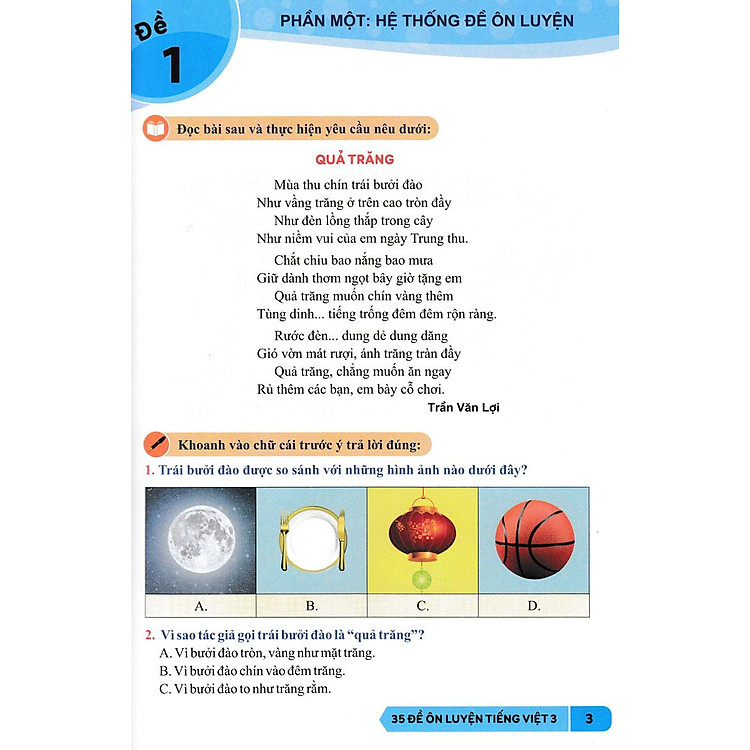 35 Đề Ôn Luyện Tiếng Việt 3 - Ảnh 6