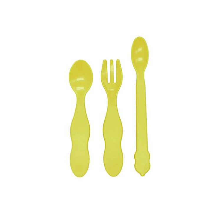 Bộ thìa dĩa ăn dặm UINLUI - Vàng Chính hãng Giá rẻ - Hình ảnh 3