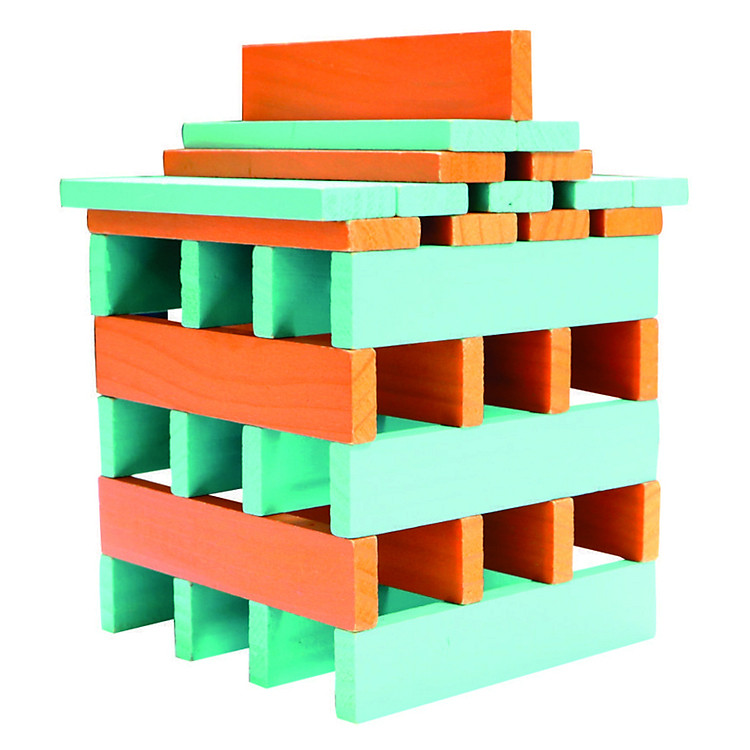 Xây Dựng Thành Phố 50 Chi Tiết Cam - Xanh City Blocks 50 (KM15PCS) - Colligo