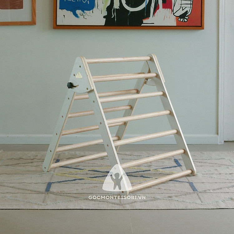 Thang Tam Giác Pikler Gấp Gọn Montessori Chính hãng Tiết kiệm - Hình ảnh 5