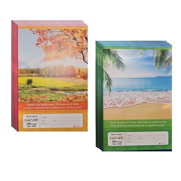 Lốc sổ kẻ ngang Nature A5 Hải Tiến 3521 / 3538 kích thước 35x195mm