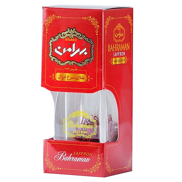 Nhụy Hoa Nghệ Tây Bahraman Saffron Dòng Negin (2gram) Lọ thủy tinh