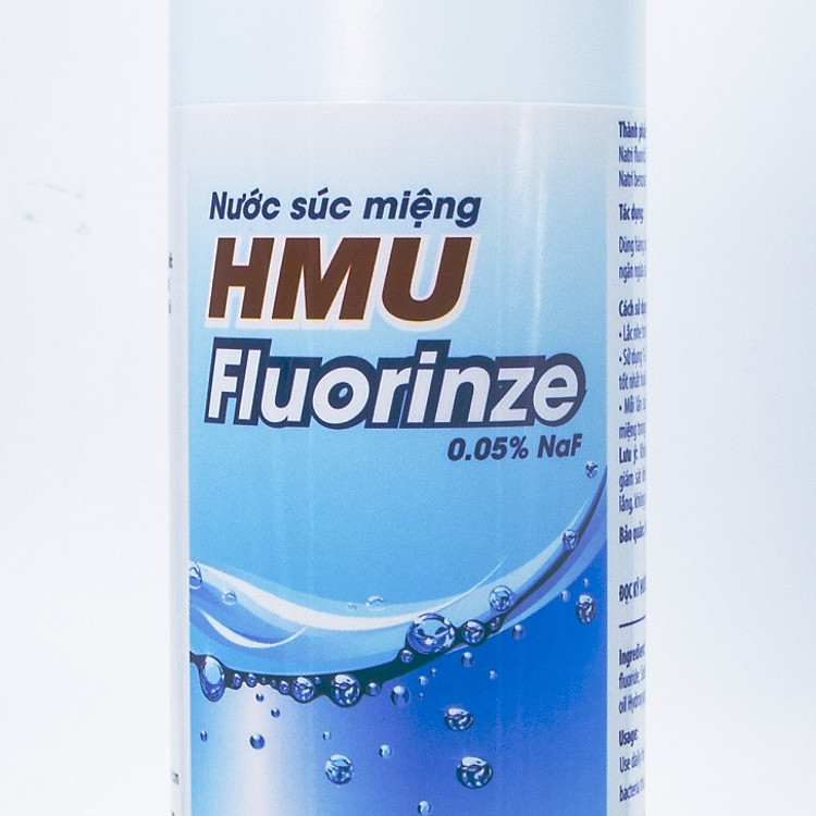Nước súc miệng HMU Fluorinze 0.05% NaF - DECOTRA - Hết hôi miệng - Răng chắc khỏe