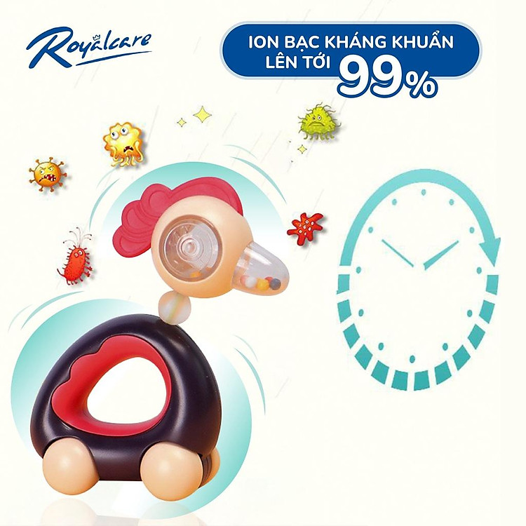 Đồ chơi xúc xắc gặm nướu 8 món RoyalCare Chính hãng Giá tốt - Hình ảnh 4