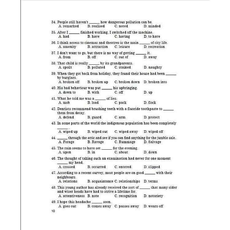 Hướng Dẫn Ôn Tập Và Làm Bài Thi Tiếng Anh Lớp 12 - Ảnh 5