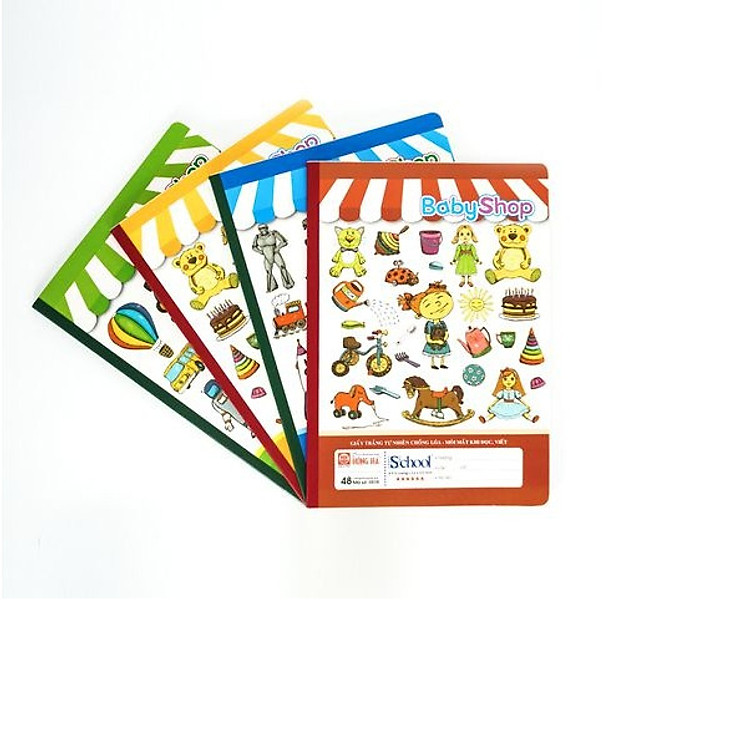 Lốc 10 vở ô ly Hồng Hà 0518