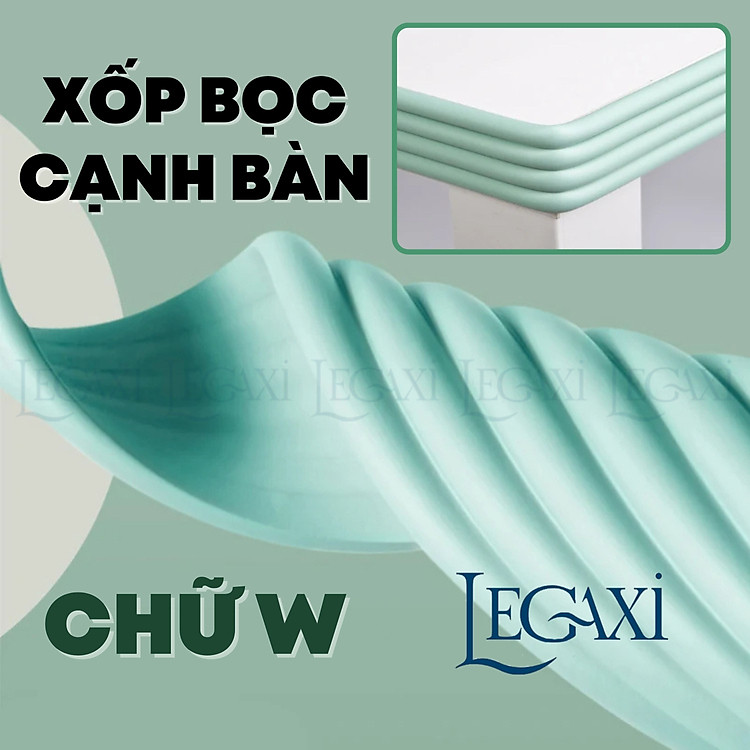 Dây xốp bọc cạnh bàn chữ W - Đen Chính hãng Ưu đãi - Hình ảnh 3