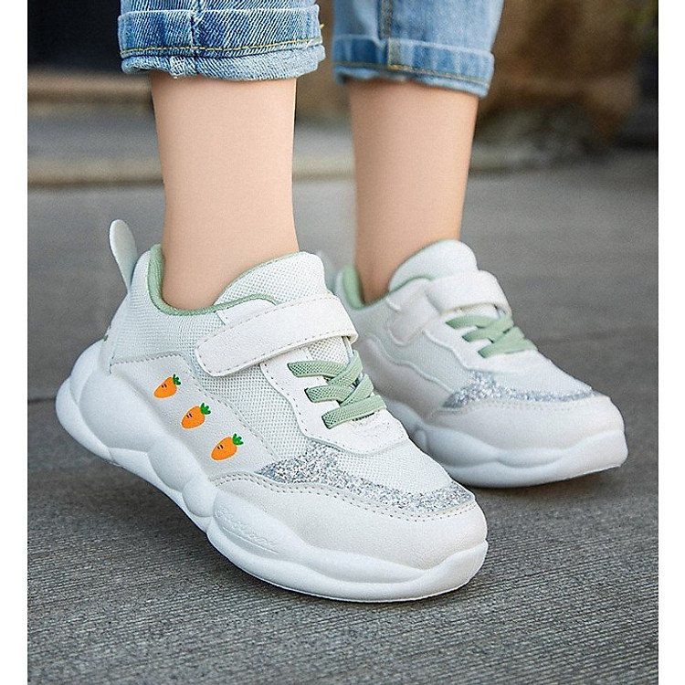 Giày thể thao gót gắn tai thỏ dễ thương cho bé gái từ 4 đến 15 tuổi TAIT22