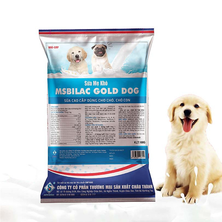 Sữa cho chó cao cấp - Sữa mẹ khô gold dog