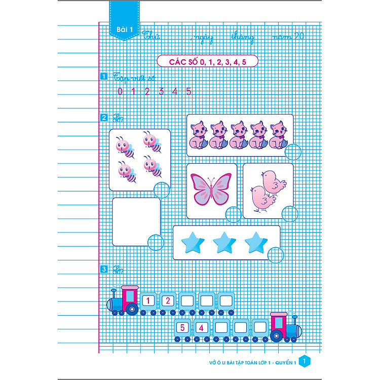 Vở Ô Li Bài Tập Toán Lớp 1 - Quyển 1 - Ảnh 7