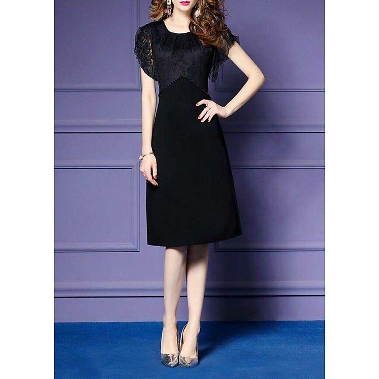 Đầm Nữ Suông - Đen