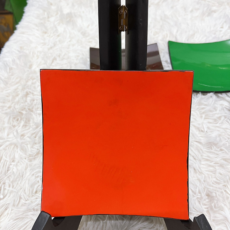 Dĩa Sơn Mài Vuông Trơn (14cm) - Ảnh 4