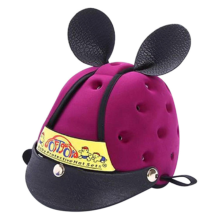 Nón Bảo Hiểm Cho Bé Có Vành Softguard (Tím)