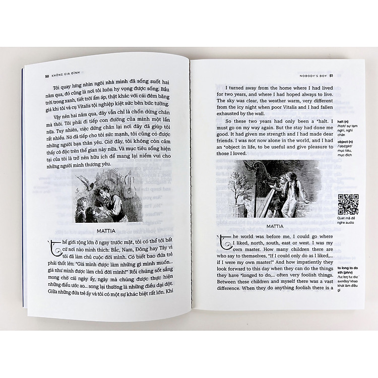 Không Gia Đình (Phiên Bản Song Ngữ Anh-Việt Có File Nghe Audio) - Ảnh 3