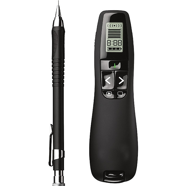Bút Trình Chiếu, Bút Thuyết Trình Lazer Có Màn Hình Hiển Thị Hàng Cao Cấp - R800 Màu Đen AZONE