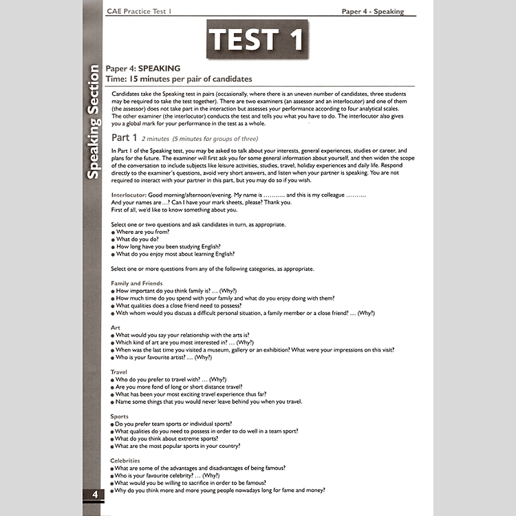 Succeed In Cambridge English - Advanced 10 CAE Practice Tests - Ảnh 3