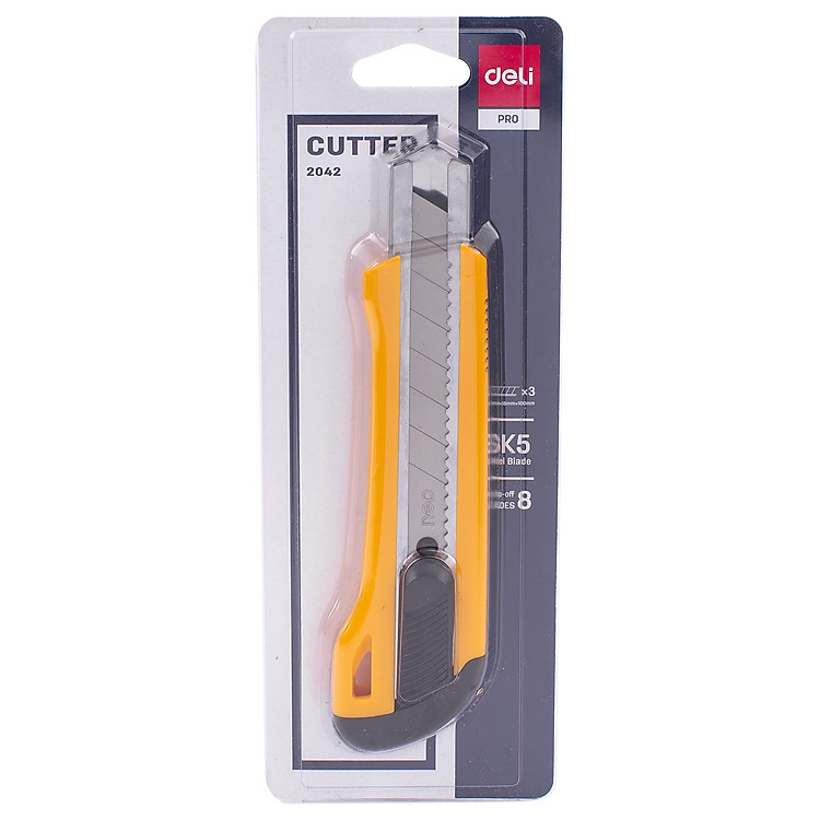 Dao Rọc Giấy Deli (1 cái, 8 lưỡi tách rời) - Ảnh 6