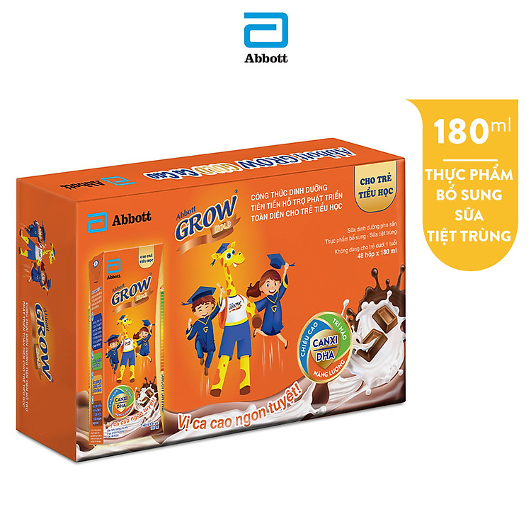 Thùng 48 Hộp Sữa Abbott Grow 180ml Chính hãng Tiết kiệm - Hình ảnh 2
