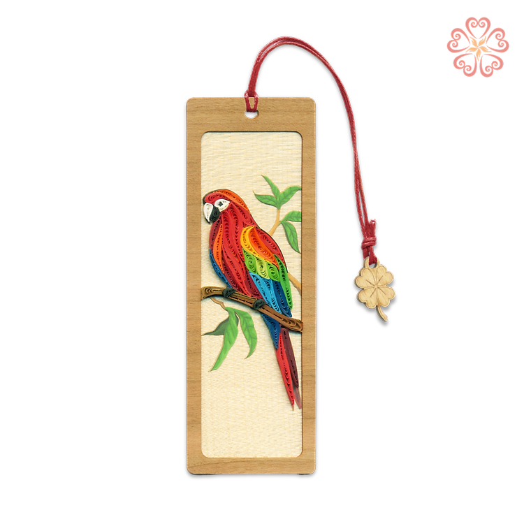 Bookmark Giấy Xoắn Nghệ Thuật - Vẹt Macaw - Scarlet Macaw - Animals - Việt Net - VN6BM412053NN