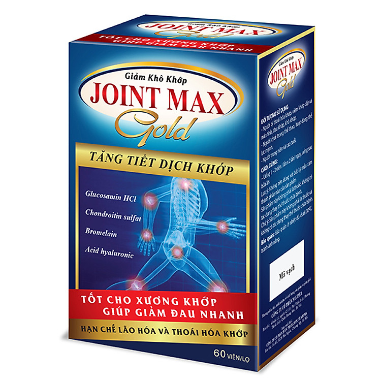 JOINT MAX GOLD tăng tiết dịch khớp, ngăn ngừa thoái hóa (50 Viên)