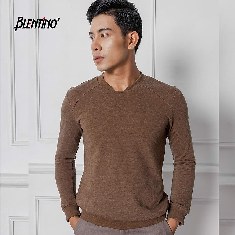 Blentino Áo Nỉ thu đông cổ tim BANTD-03