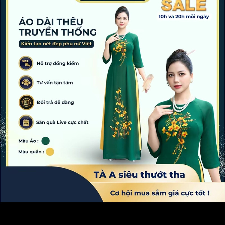 áo dài truyền thống FREESHIP áo dài cách tân . Áo dài kết hoa áo dài đẹp. áo dài thiết kế cao cấp