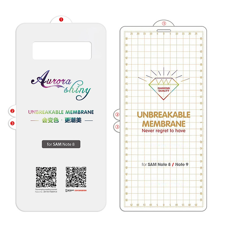 Combo dán PPF trước + sau Samsung Note 8- Handtown- Hàng chính hãng