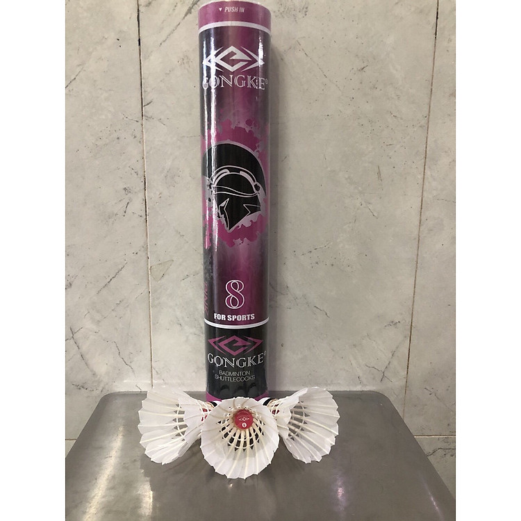 hộp cầu lông 12 trái màu trắng dành cho thi đâu (cầu xịn xò )